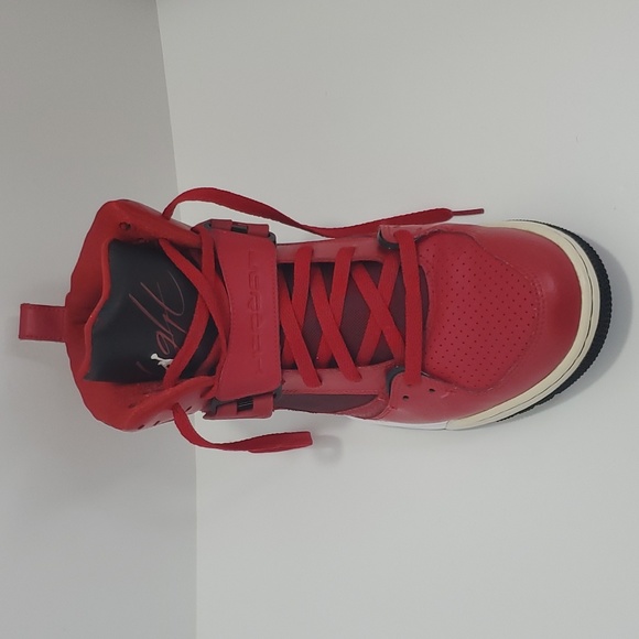 Jordan Flight 45 High Men Basketball, Size 11½, Red - Picture 6 of 15